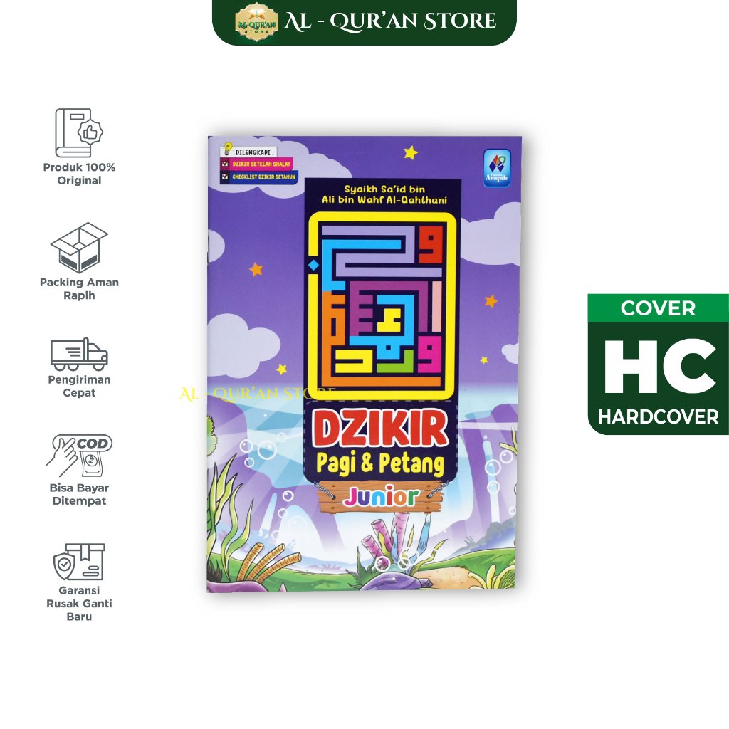 Buku Dzikir Pagi Petang Latin Anak Junior A5 Sesuai Sunnah Souvenir Al Ma Tsurat Doa Dan Hasan Bana 