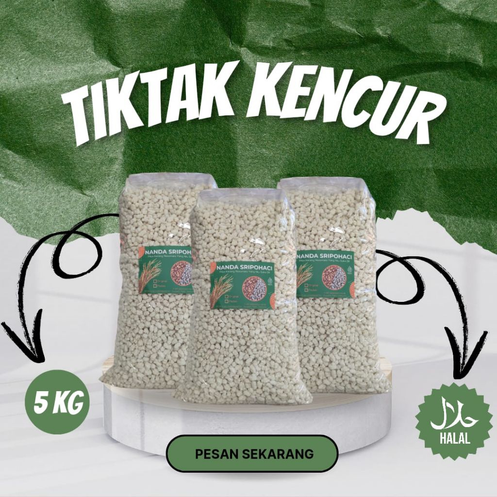

Tiktak cikur / kencur isi kemasan 1ball (5kg)