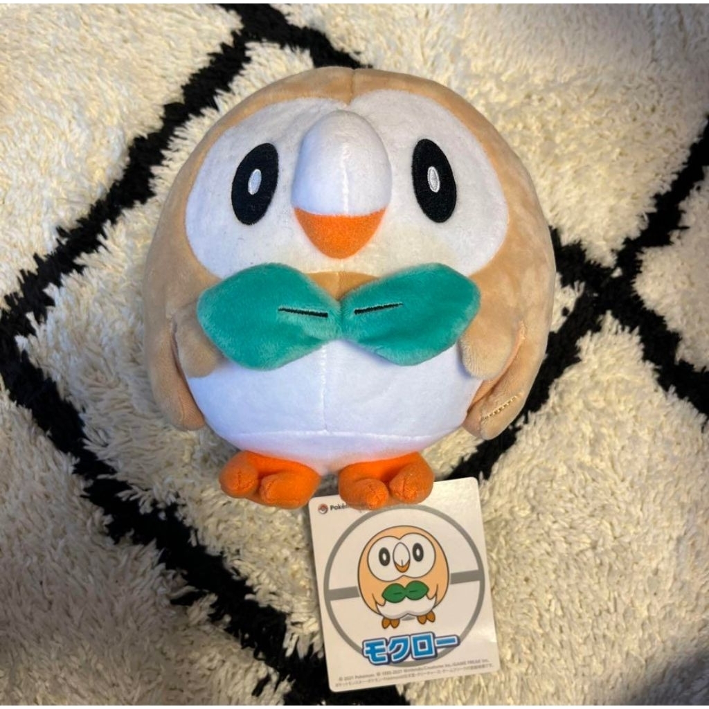pokemon rowlet original pokemon center brand with tag mokuroh