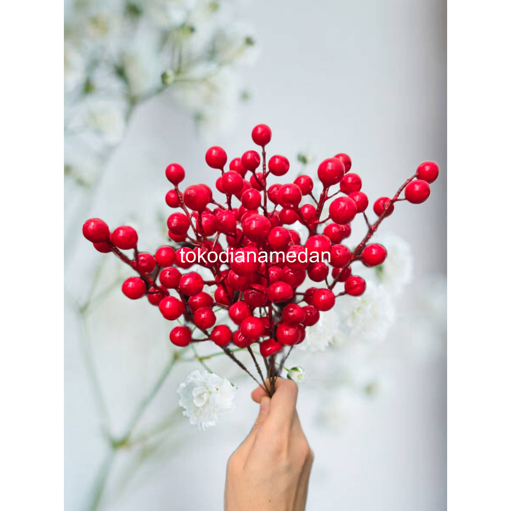 (Red Cherry) Artificial Chinese Red Cherry Palsu