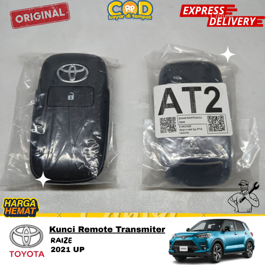 KUNCI REMOTE TOYOTA RAIZE ORIGINAL