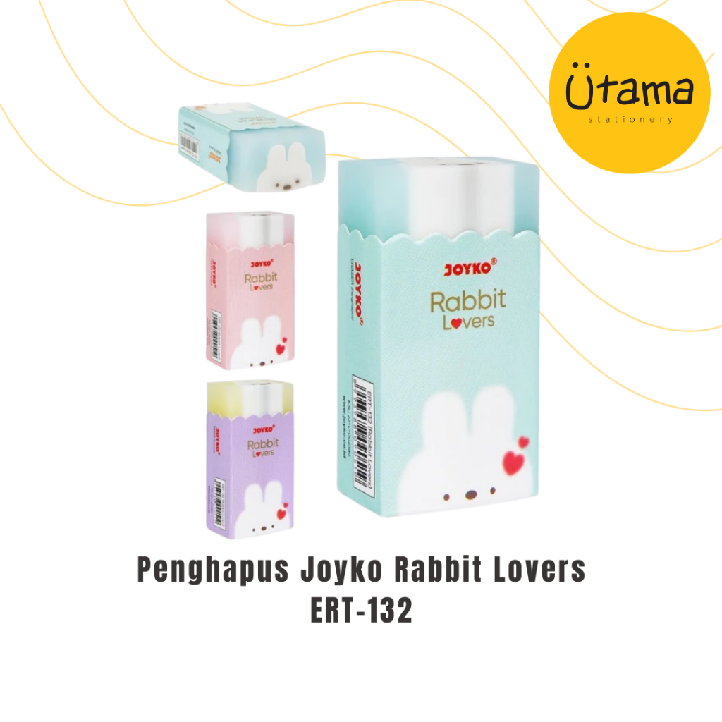 

Penghapus Joyko rabbit Lovers ERT-132/Stip/Setip/Eraser