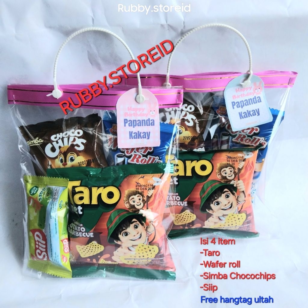 

Paket bingkisan snack ultah anak praktis murah