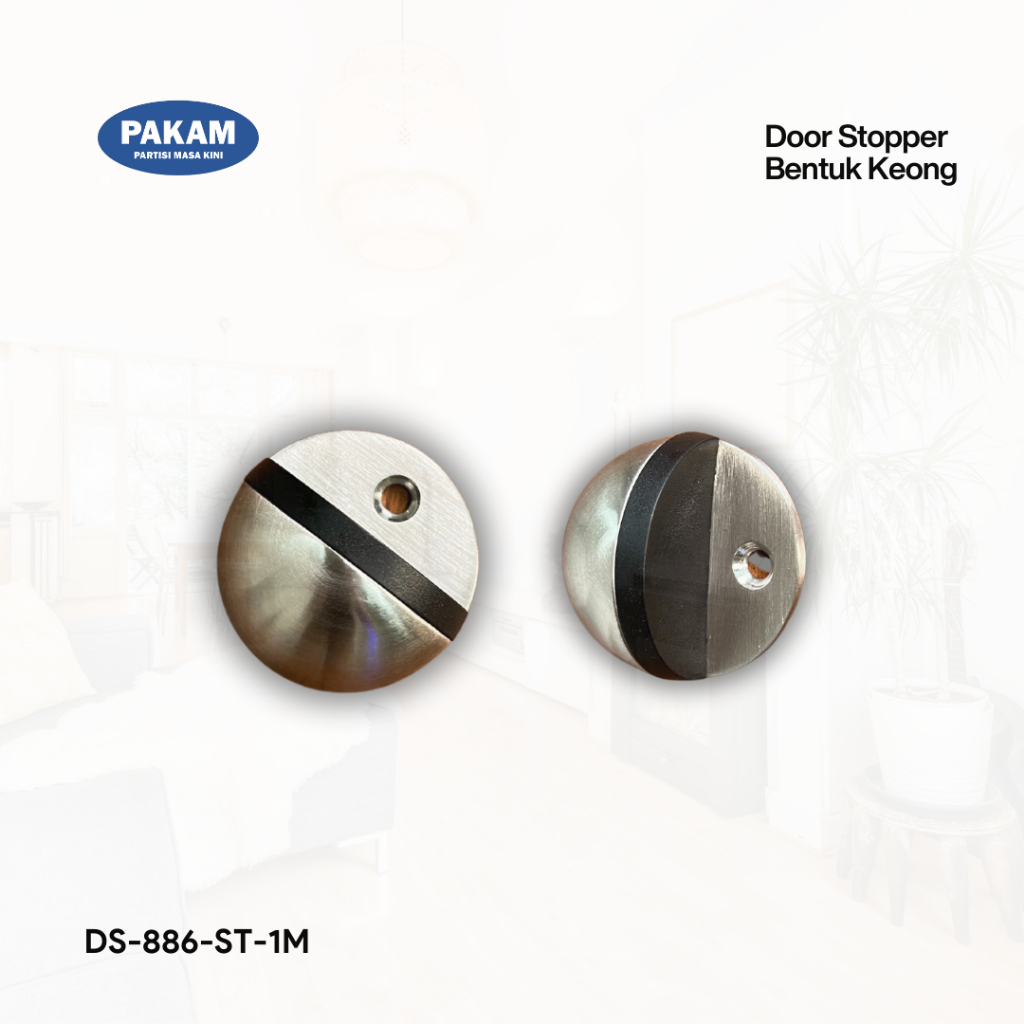 PAKAM - Penahan Pengganjal Pintu Kaca Lantai Door Stopper Bentuk Keong