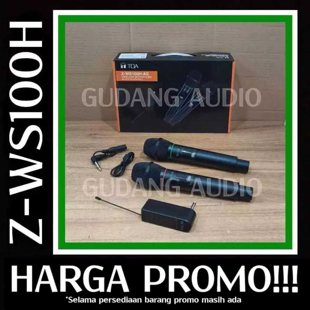 MICROPHONE WIRELESS TOA Z-WS100H Z WS 100 MIKROFON WIRELESS GENGGAM TOA