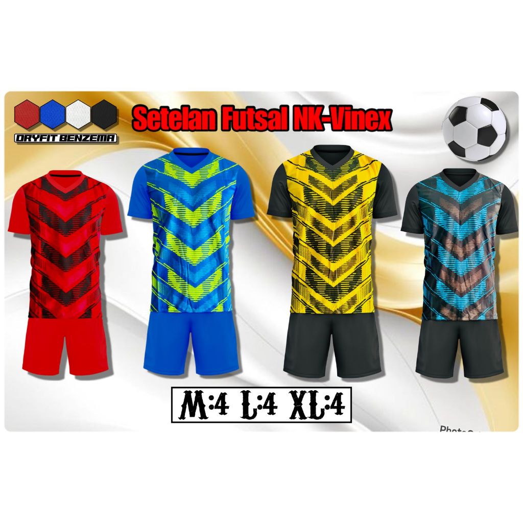 [12 SET] SETELAN FUTSAL NK VINEX / BAJU FUTSAL / BAJU BOLA / BAJU SEPAK BOLA / KAOS BOLA / KAOS SEPA