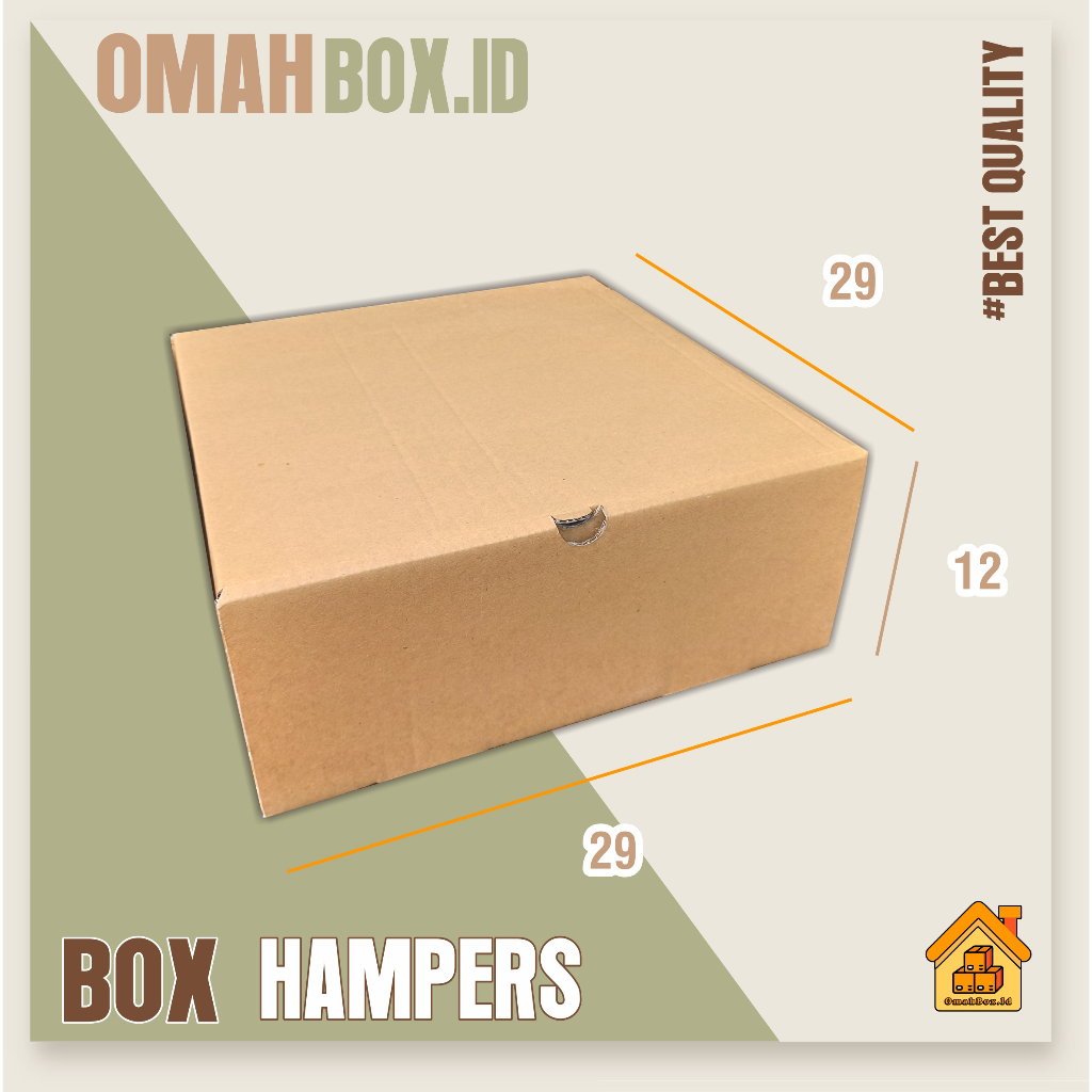 

Box Hampers/Kosmetik 29x29x12 cm B FLUTE | Coklat Polos | kardus box polos | kardus diecut | box diecut | box hampers | box gift | box baju | kardus baju | box hijab | kardus dus box