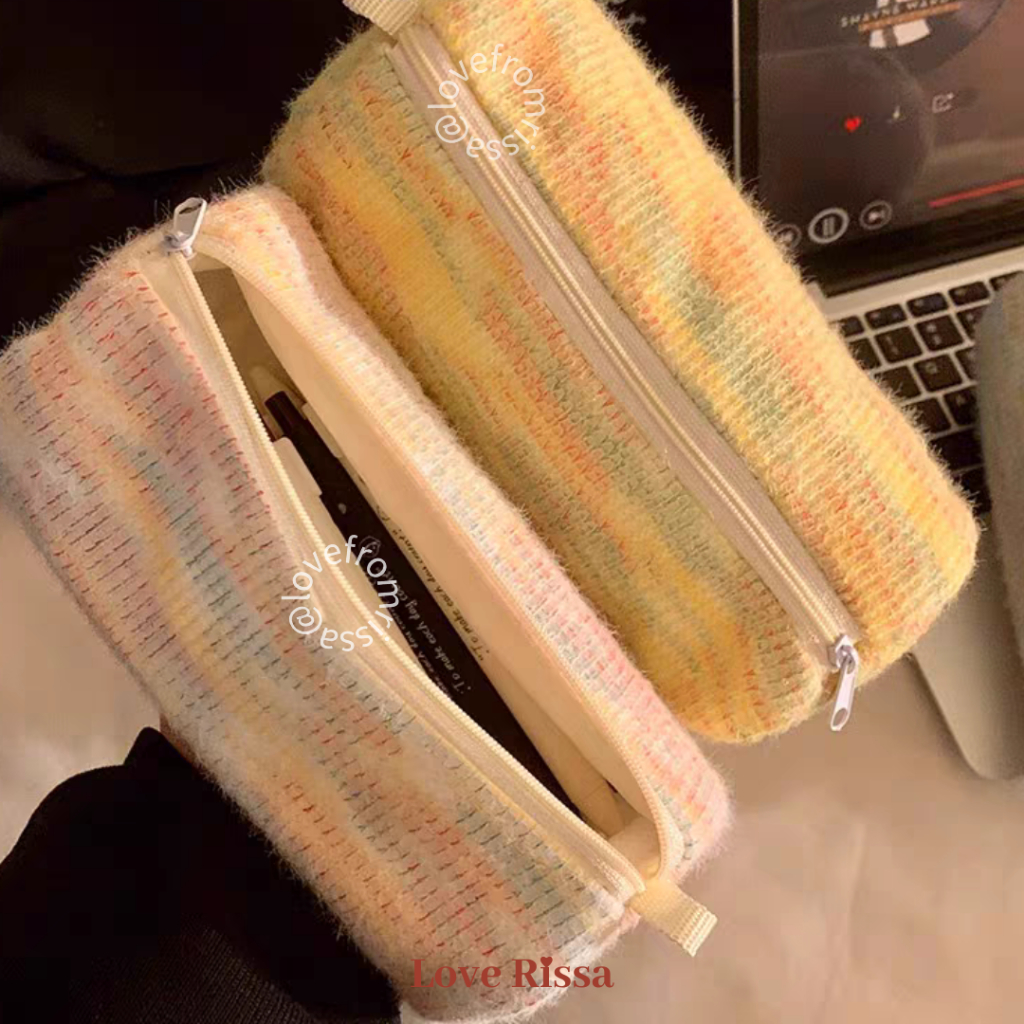 

gk [RISSA] Pouch Sora Coquette Cute Pencil Pouch Kecil Tempat Pensil Lucu Kotak Pensil Tempat Makeup