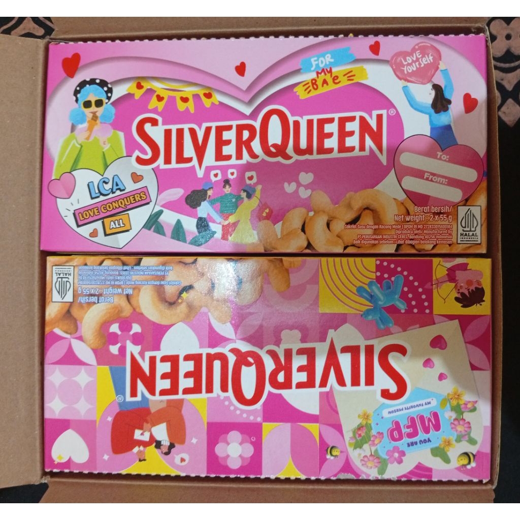 

Coklat Silver Queen Dobel pack 2 x 55gr