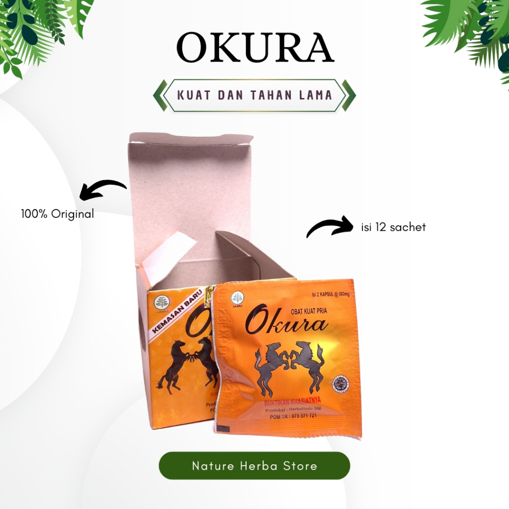 OKURA kapsul original penambah stamina 0bat kuat pria tahan lama 100% ORIGINAL TERUJI BPOM