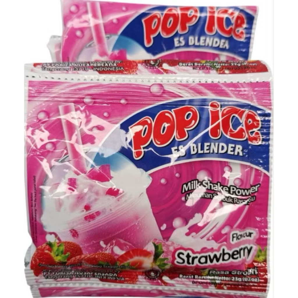 

pop ice strawberry 1 renceng