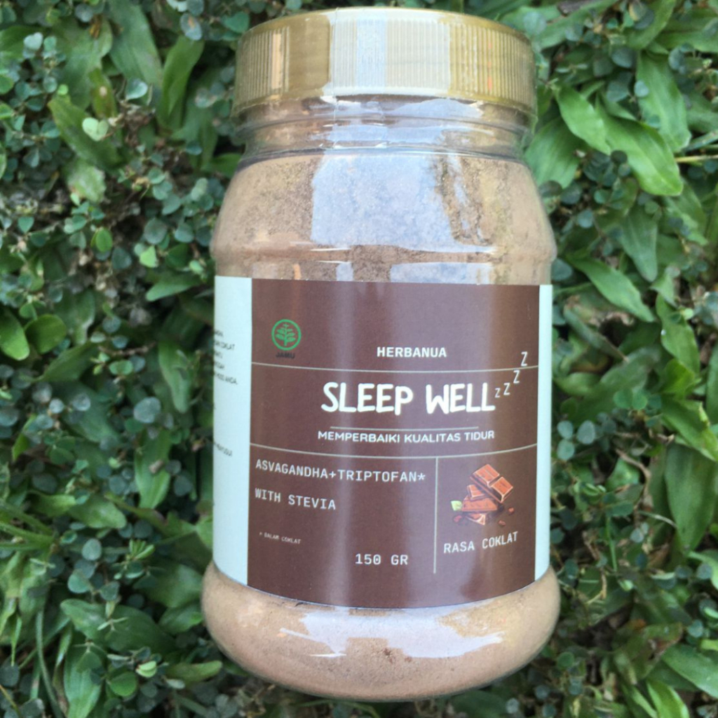 

Herbanua Aswagandha Sleepwell Untuk gangguan susah tidur,mood booster, insomnia kecemasan jamu seduh modern rasa coklat tanpa gula