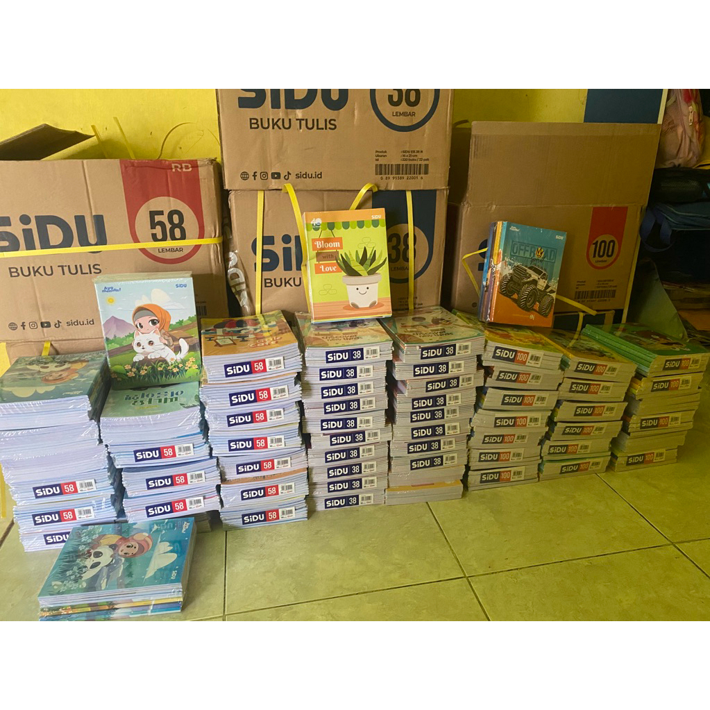 

buku tulis sinar dunia isi 58. @. 45.000