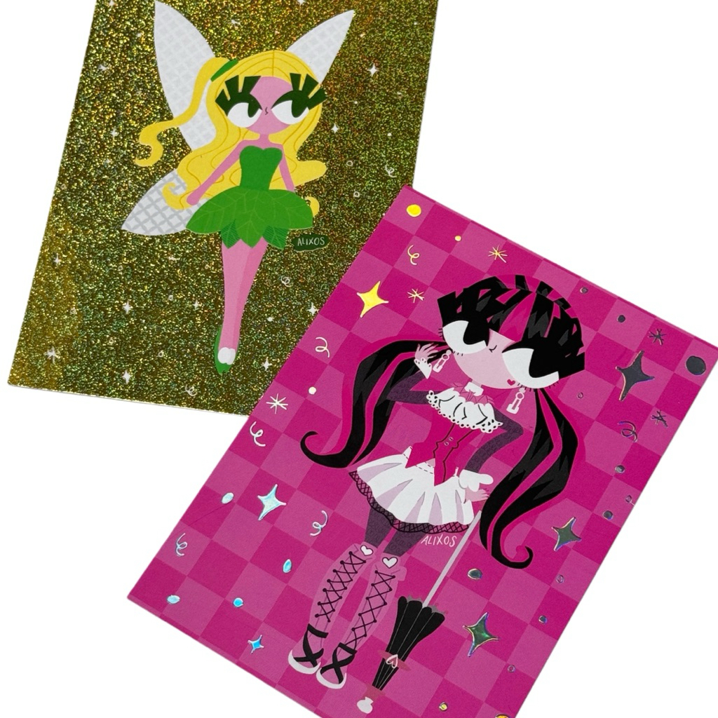 

Holo Art Print A6 by Alixos Fairy Tink Draculaura