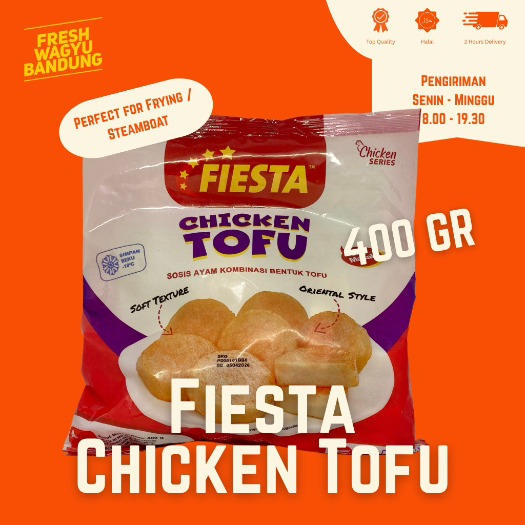 

FIESTA CHICKEN TOFU PREMIUM Nugget Naget Ayam Bentuk Tahu 500g
