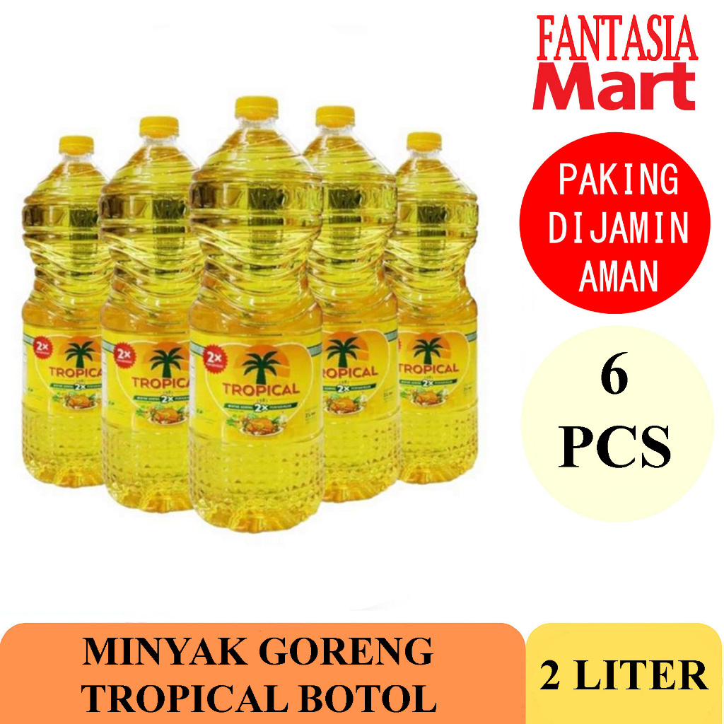 

TROPICAL MINYAK GORENG PREMIUM BOTOL 2 LITER DUS PER 6 PCS NON COD FANTASIA DENGAN PAKING AMAN