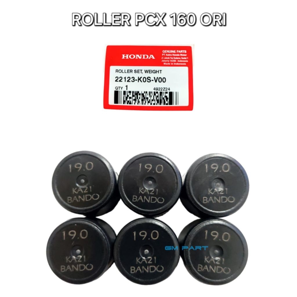 Roller PCX 160 Roller Set 19 Gram Honda Pcx 160 K1Z Original 22123-K0S-V00