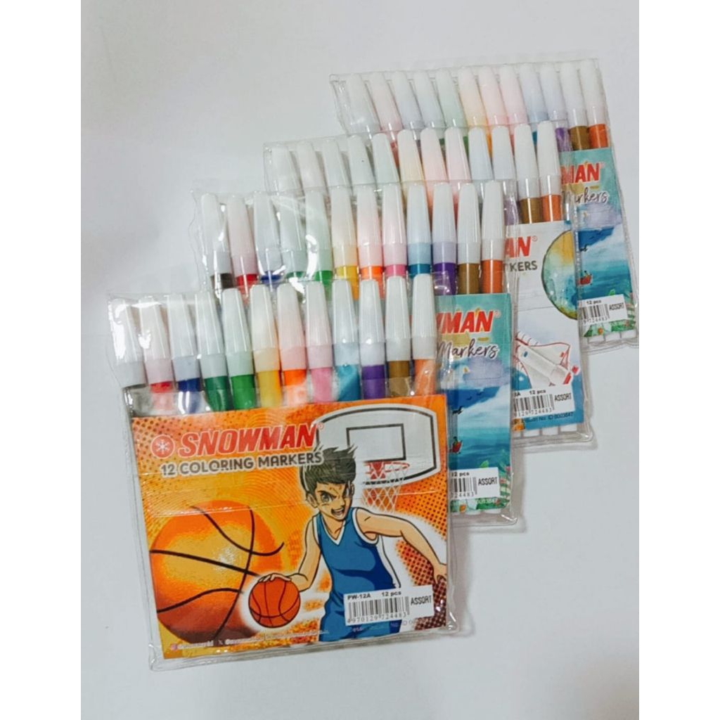 

SPIDOL SNOWMAN 12 WARNA/SPIDOL MEWARNAI