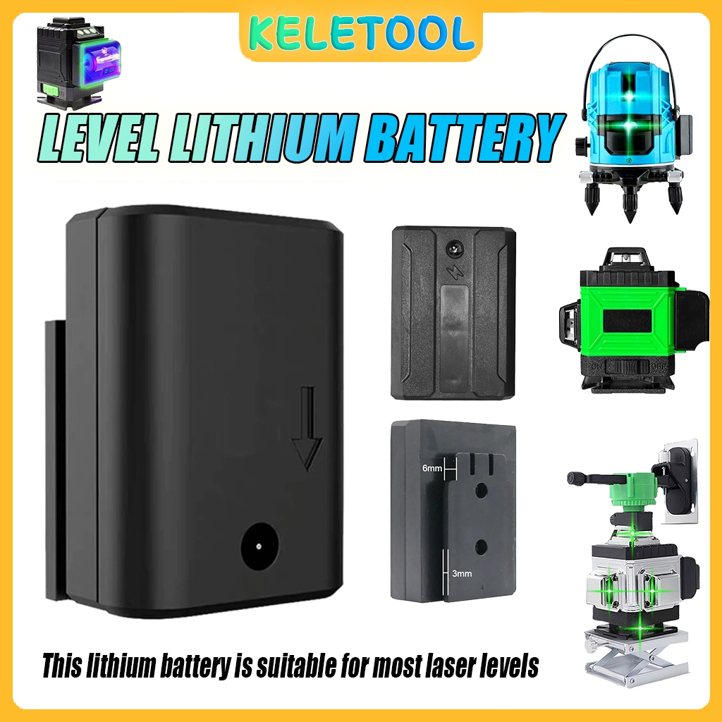 9.800 mAh Baterai Laser Leveling Isi Ulang untuk Level Laser 12/16 Baterai Pengukur Laser Baterai Li