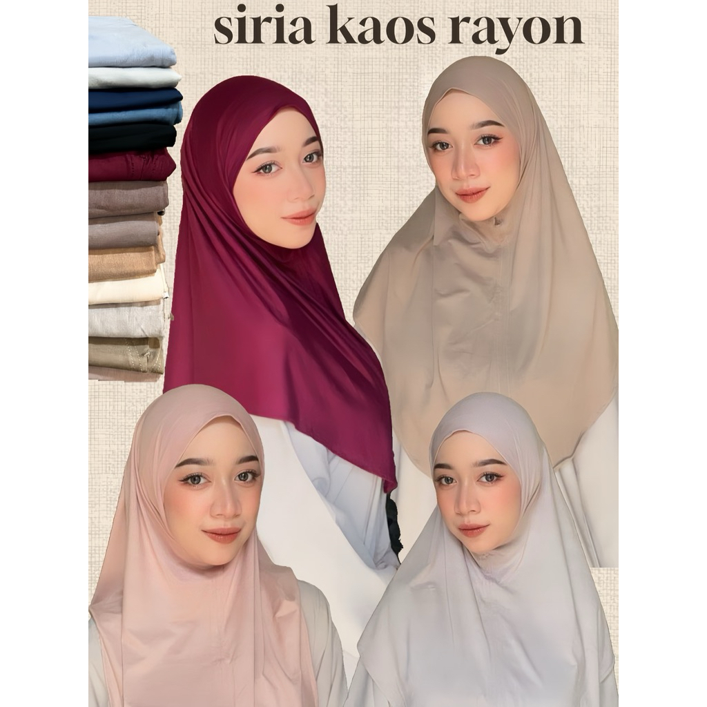 MAGIKA - Siria Kaos Rayon | Bergo Kaos | Bergo Simple | Bergo Adem