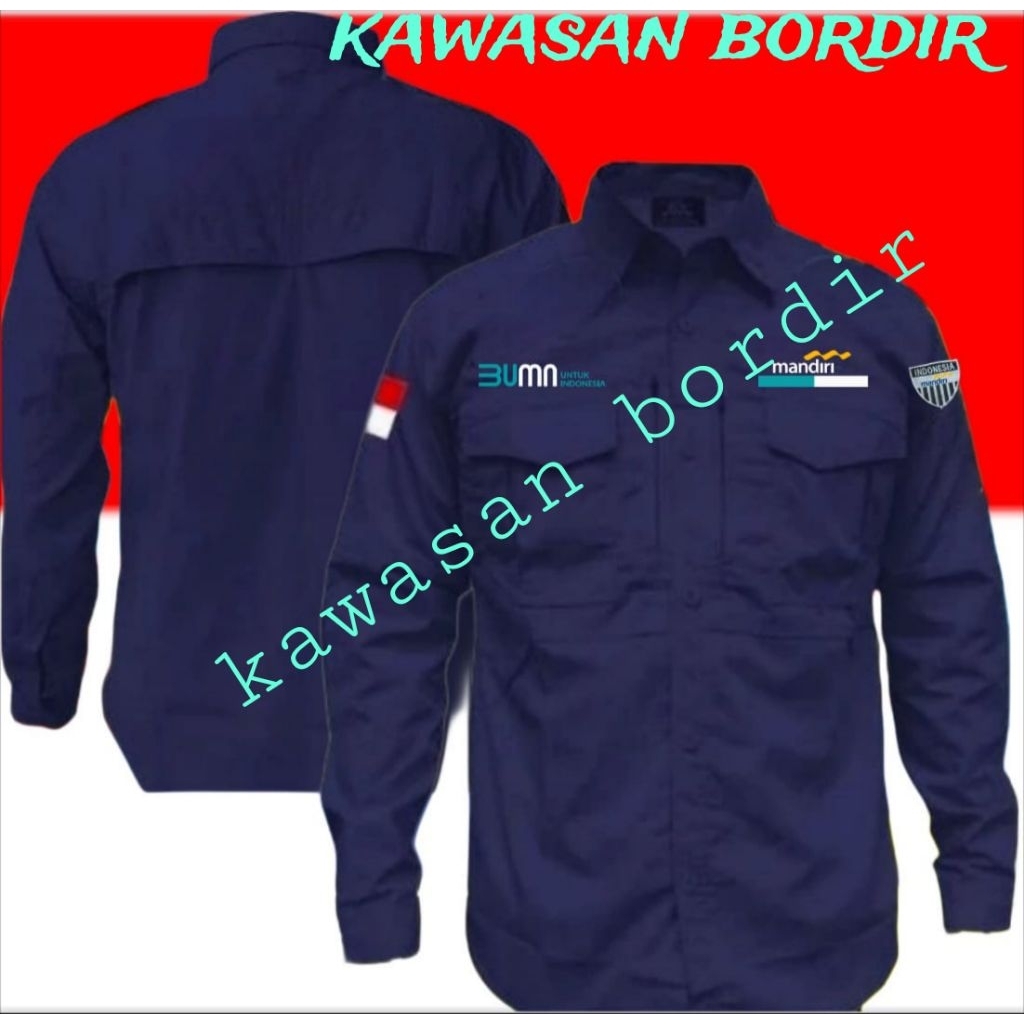 Terbaru kemeja tactical BUMN mandiri kemeja BUMN mandiri seragam BUMN mandiri baju BUMN mandiri pdh 