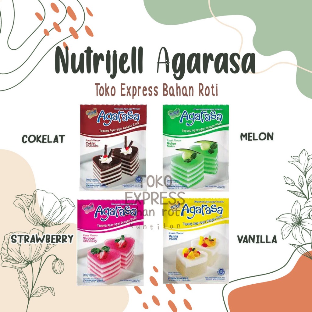

Agar-agar bubuk Agarasa Nutrijell 10 gr