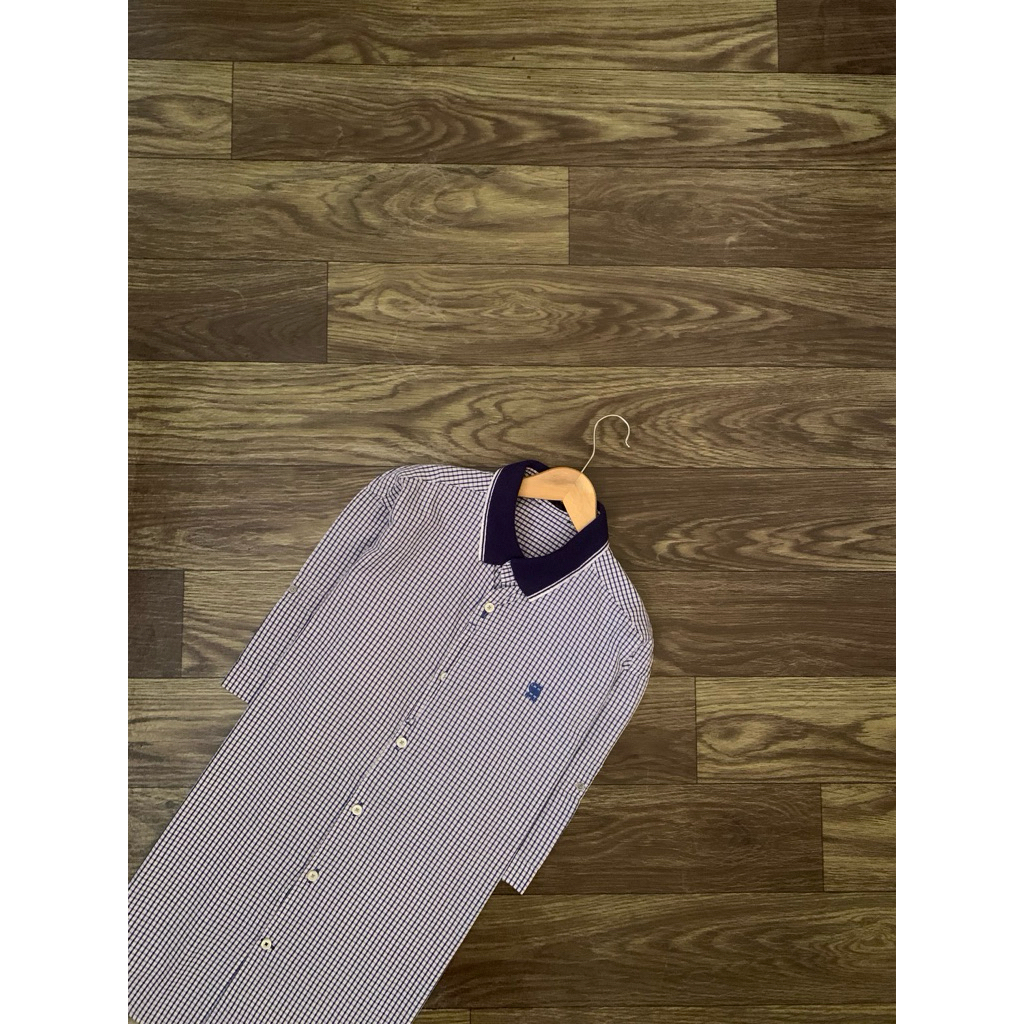 Kemeja GSTAR RAW Branded Gingham Short Sleeve