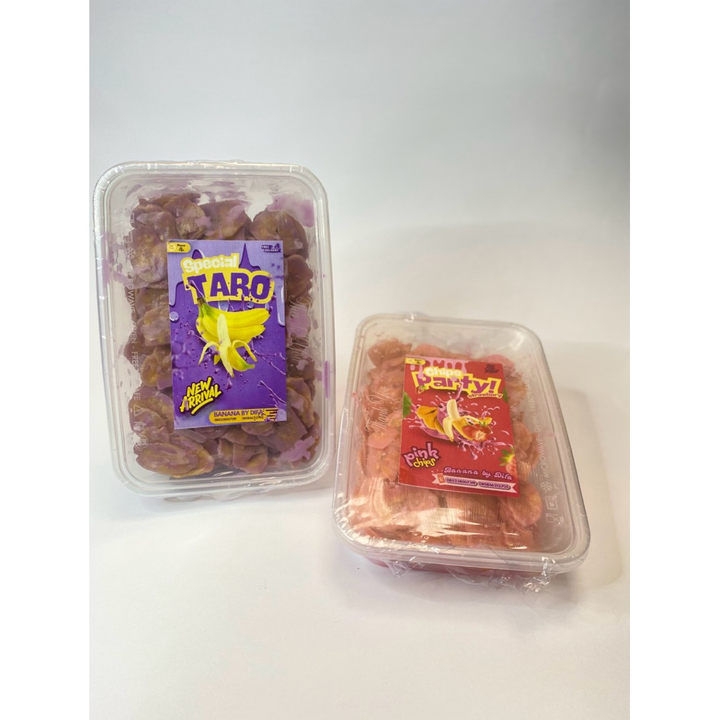 

(BELI 1 GRATIS 1) MIX PAX KERIPIK PISANG LUMER VARIAN MIX STRAWBERRY