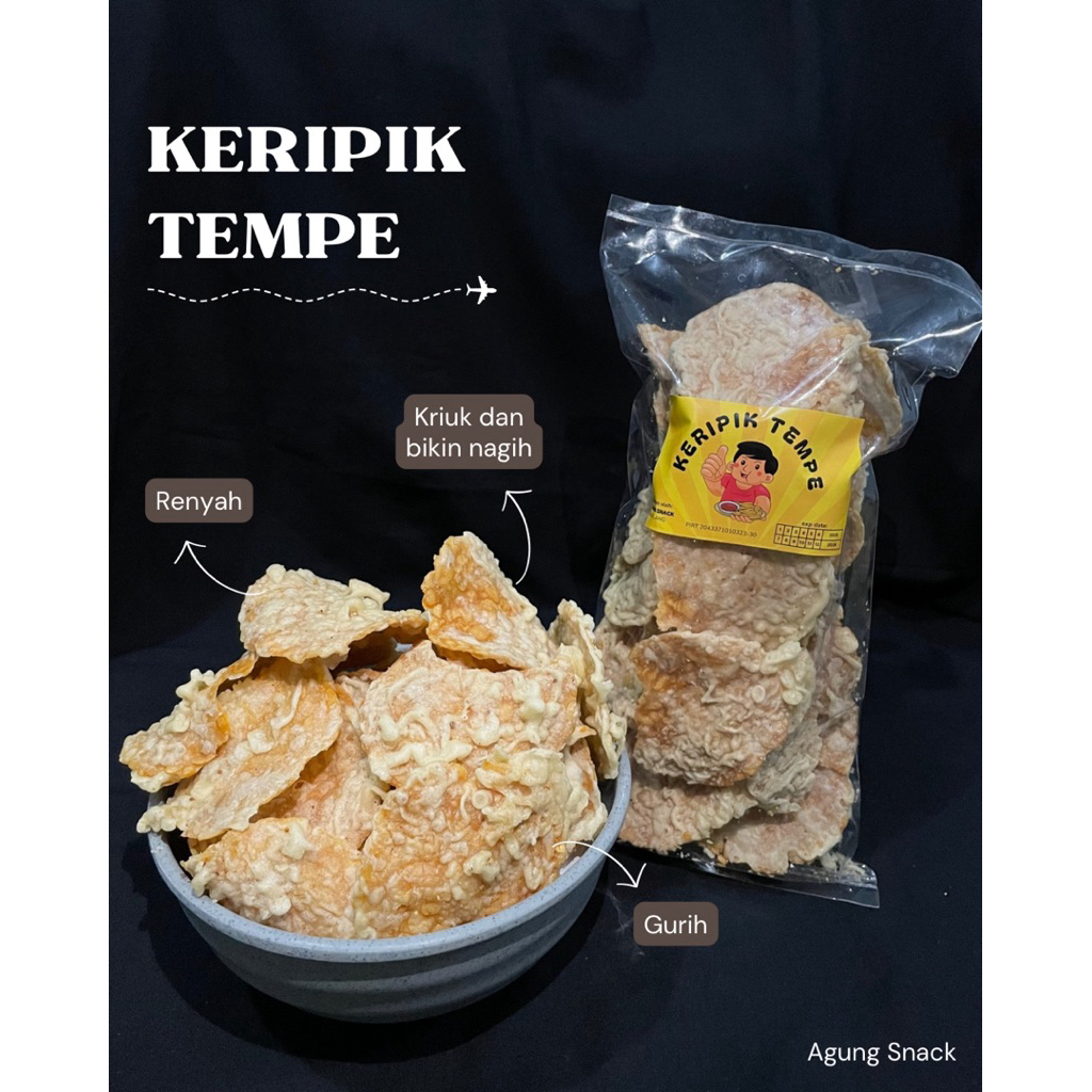 

Keripik Tempe Gurih Renyah 250 gram Oleh-oleh Magelang