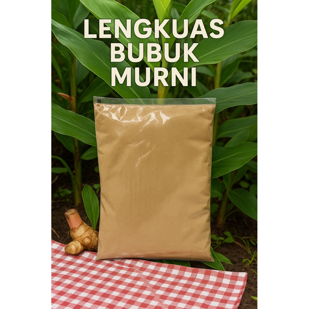 

Lengkuas Bubuk Murni – Alpinia galanga – Rempah Tradisional untuk Masakan & Kesehatan kemasan 500gr