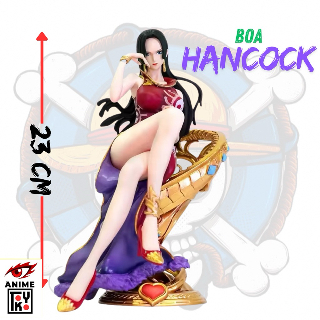 action Figure Boa Hancock duduk kursi emas