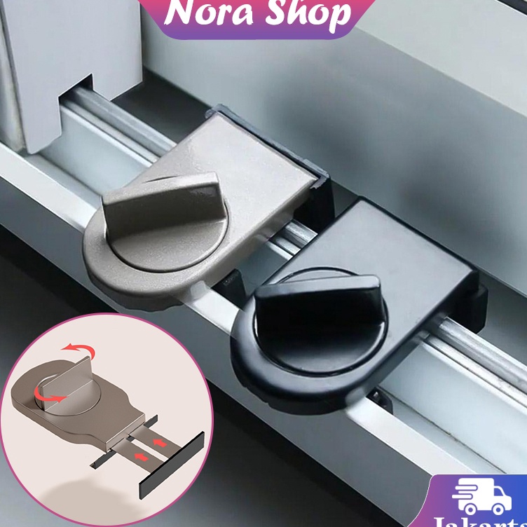 KODE M67D Kunci Jendela Sliding Baby Safety Lock Kunci Jendela Minimalis Alat Child Safety Kunci Jen