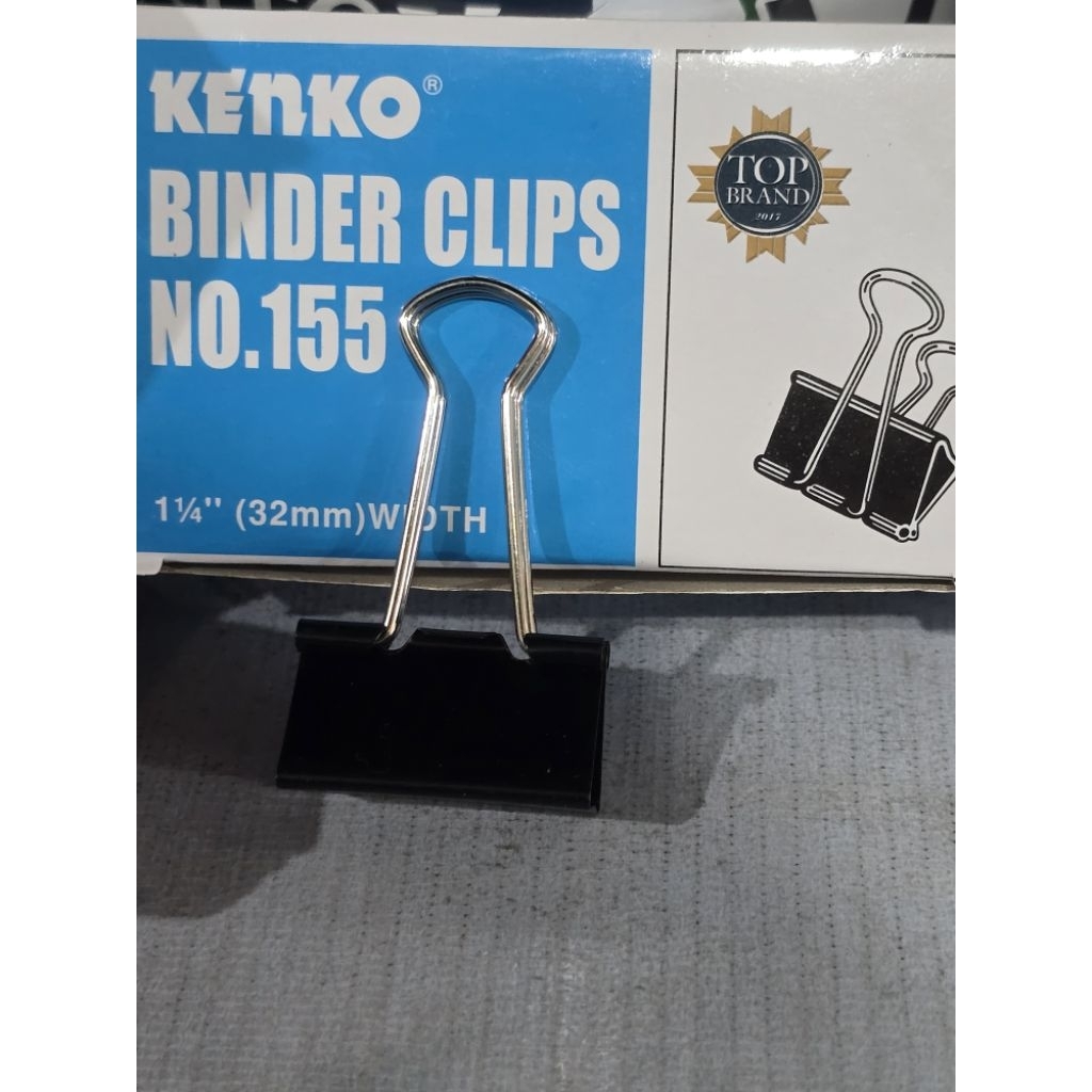 

BINDER CLIP KENKO NO.155 32 mm BINDER CLIP KENKO NO 155 LEBAR 32 MM HARGA PERLUSIN
