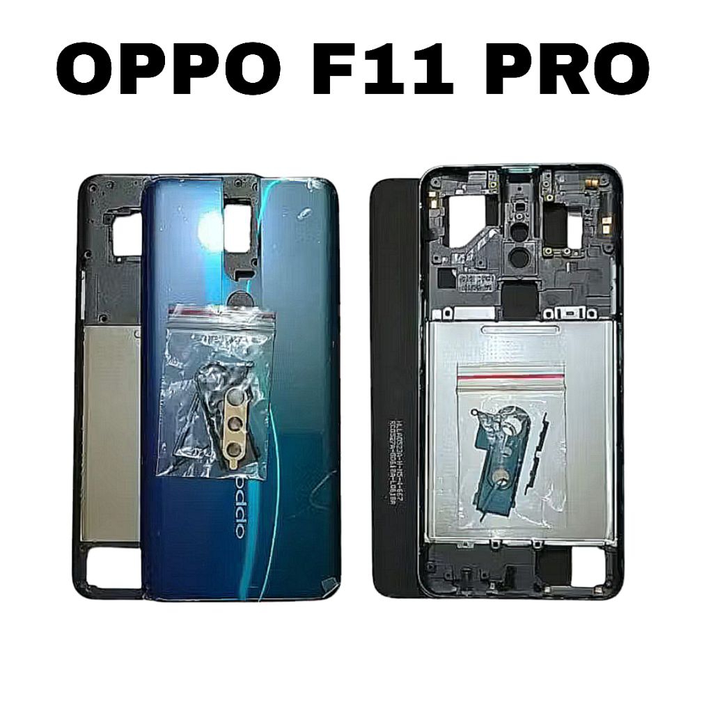 HOUSING CASING OPPO F11 PRO BACKDOOR + TUTUPAN MESIN + FRAME OPPO F11 PRO FULLSET NEW