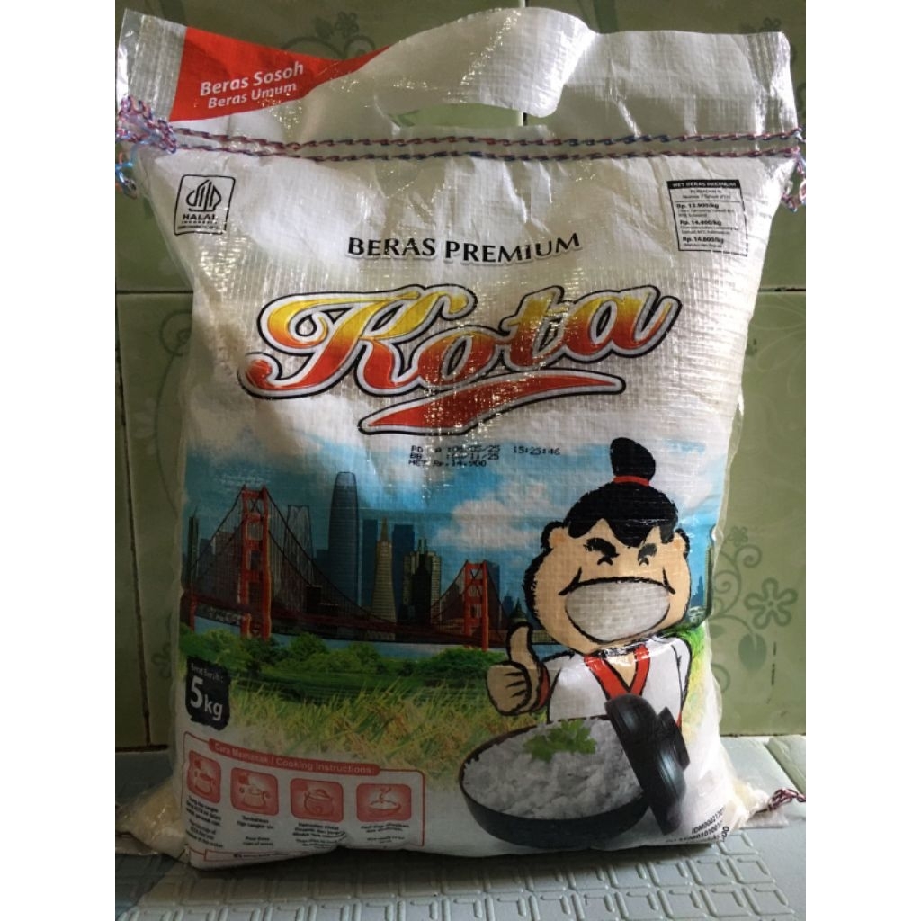 

BERAS KOTA 5 KG 5 PACK