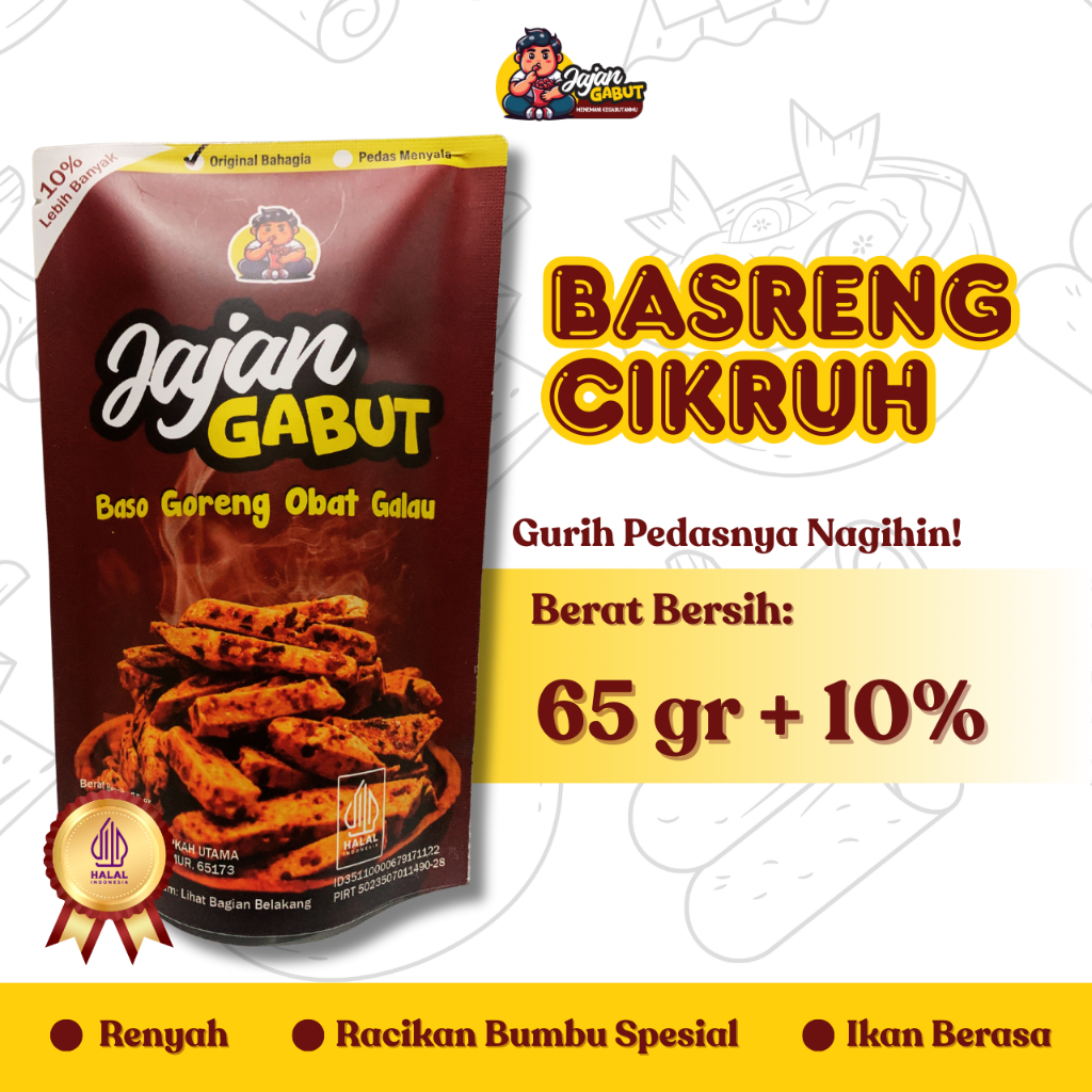 

Basreng Cikruh 65 g Cemilan Cikruh Drakor