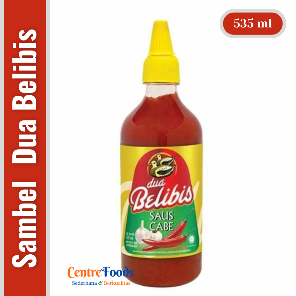 

Sambal Belibis Asli - Saus Cabe DUA BELIBIS | 535 ml [ Harga Per BTL ]