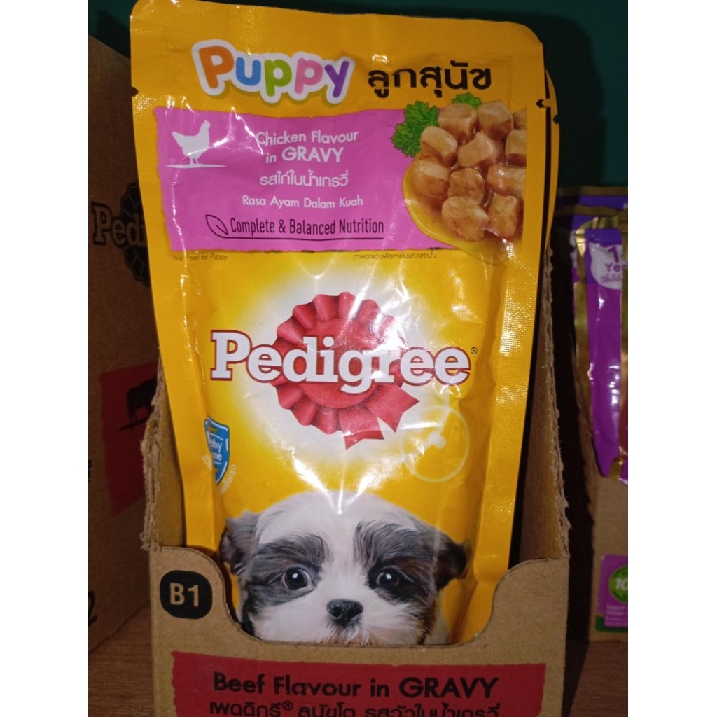 Pedigree sachet dog food basah (wet food) 130 Gram