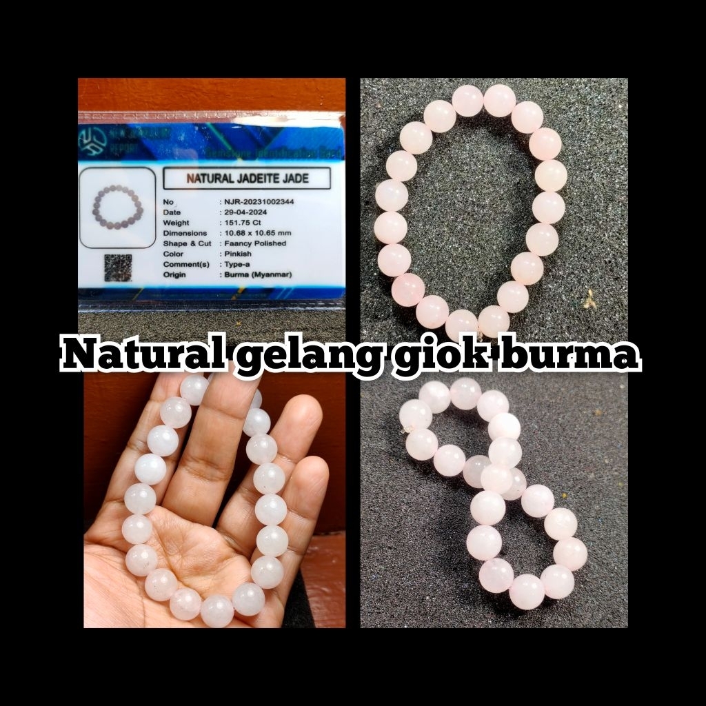 NATURAL GELANG BATU GIOK BURMA type - a