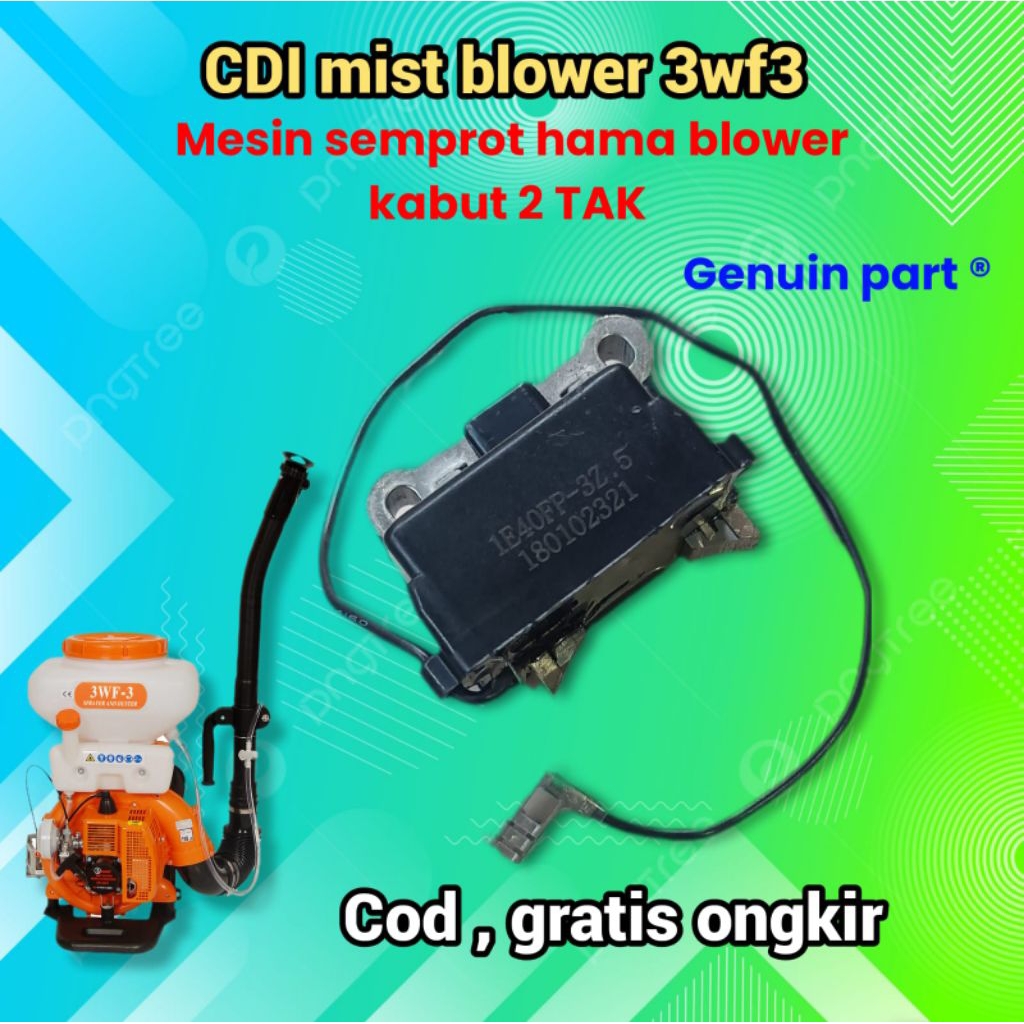 CDI 3wf3 EZ mist blower/duster 2 tak sprayer kabut semprot hama rumput pertanian coil