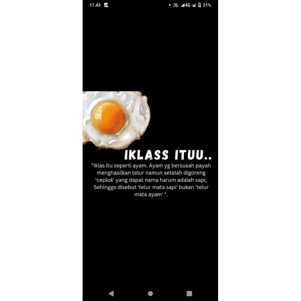 

telor mata sapi