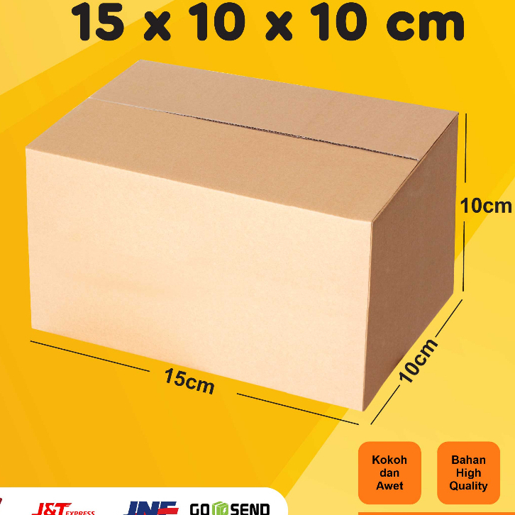 

Kardus packing Box Karton Polos 15x10x10 cm c flude 4mm BARU