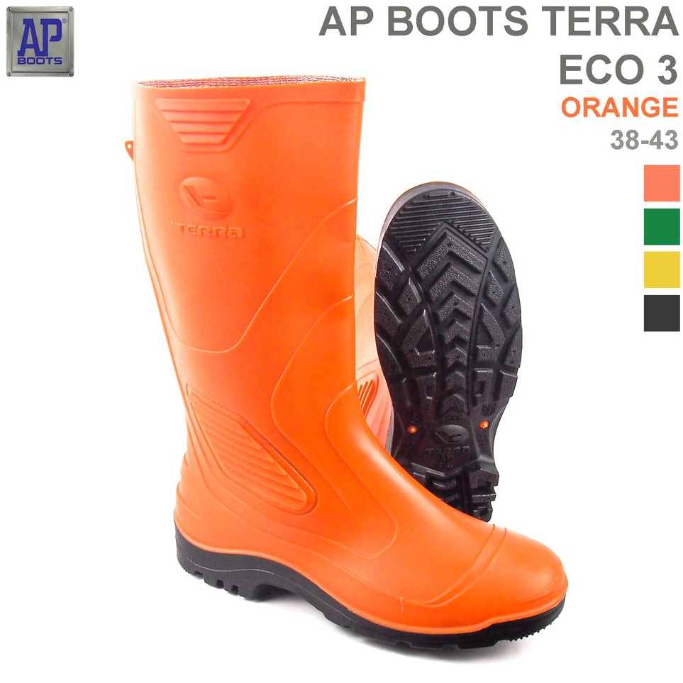 KODE C86S AP Boots TERRA ECO 3 Orange  Sepatu Boot PVC