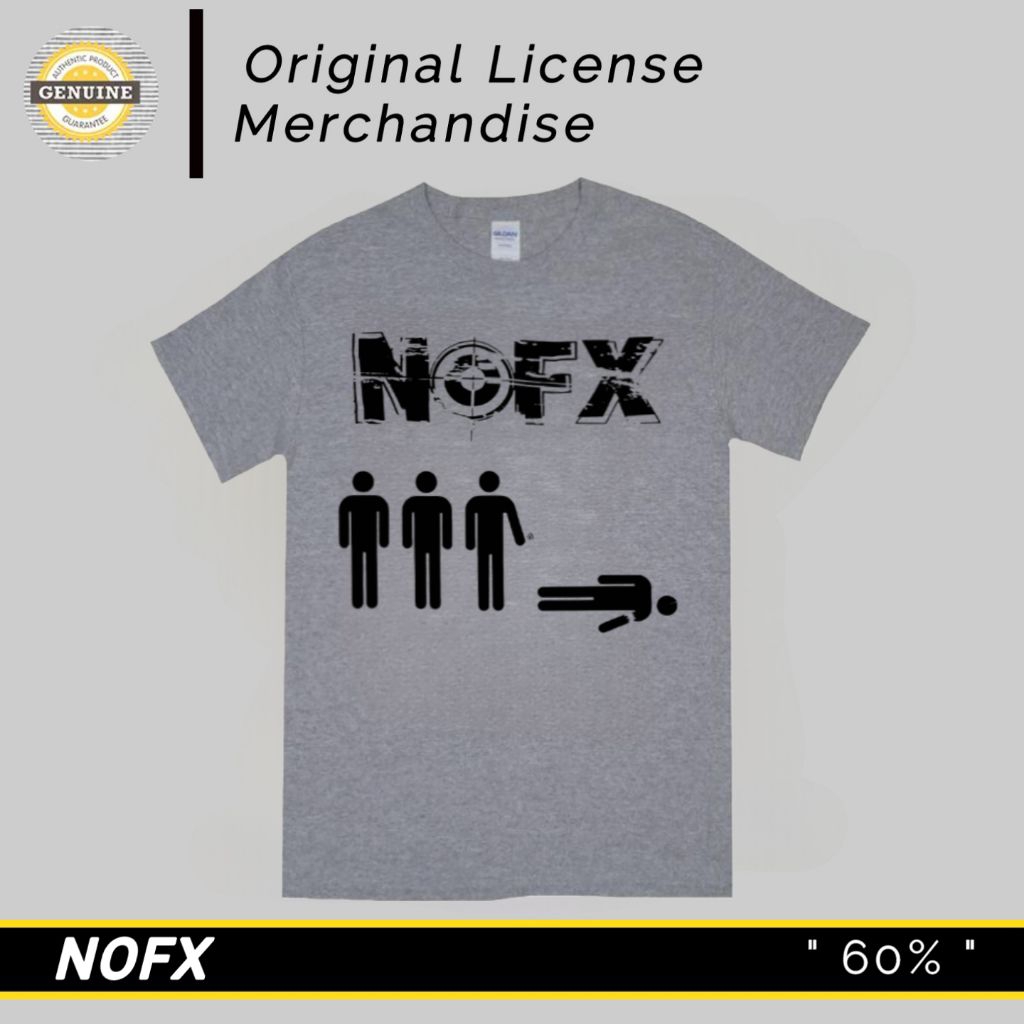 NOFX nofx Music Band Punk Kaos T shirt Official License Import