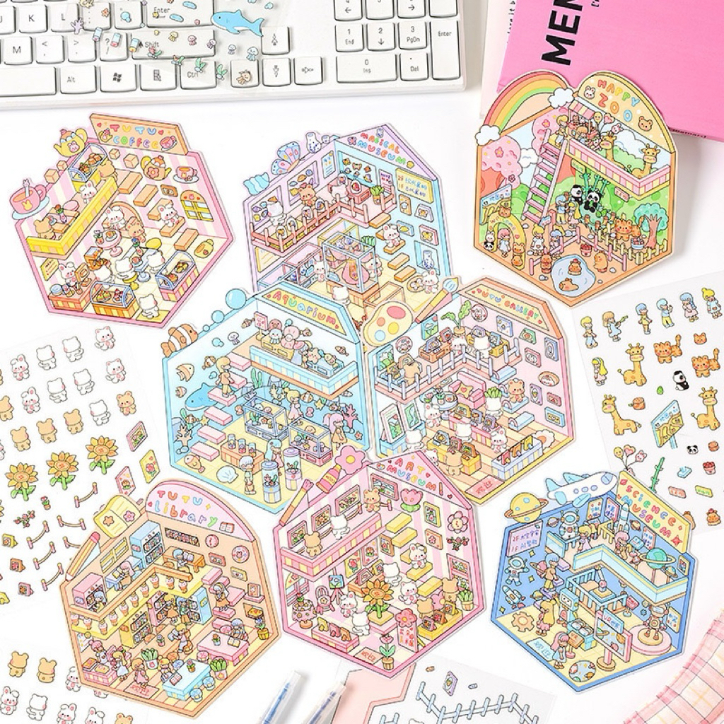 

AJS Sticker 3D dekorasi ruangan/ sticker dekorasi premium 3D/ sticker DIY korea 3D satisfying ST88