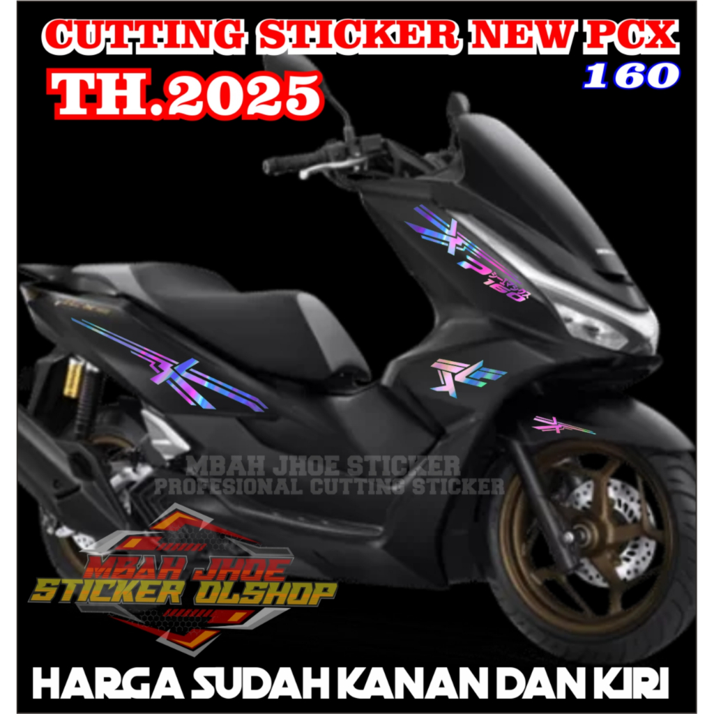 Stiker Motor PCX 160 New 2025 Striping Cutting Sticker lis Body Honda Pcx Variasi Aksesoris Terbaru 
