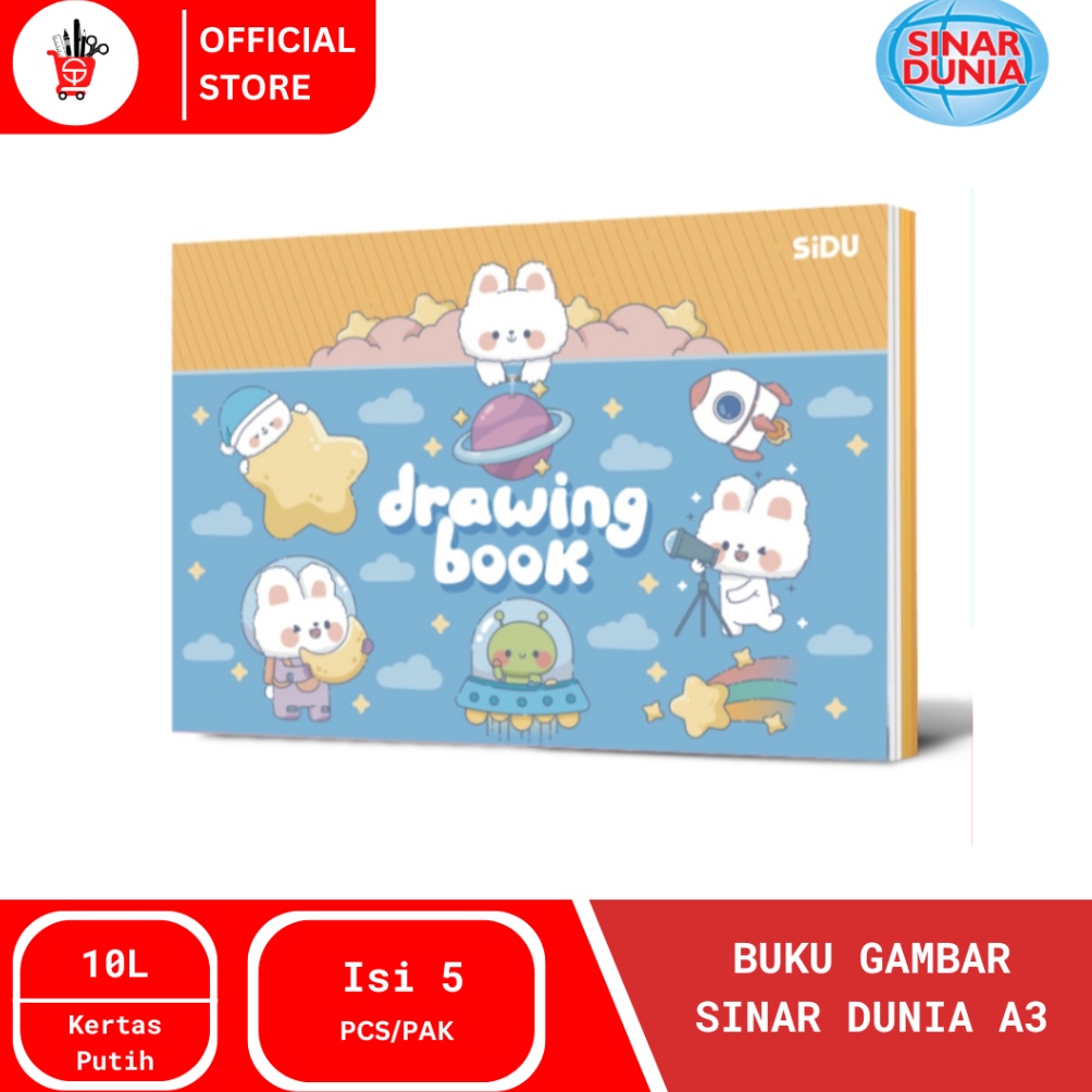 

KODE E62A Drawing Book Buku Gambar SiDu A3 1 PAK