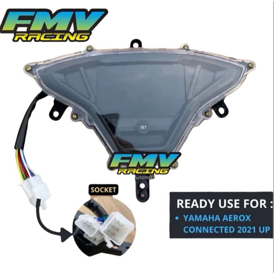 Speedometer Yamaha Aerox Connected 2021 NON ABS SPIDO KM ALL NEW AEROX 2022 NON ABS