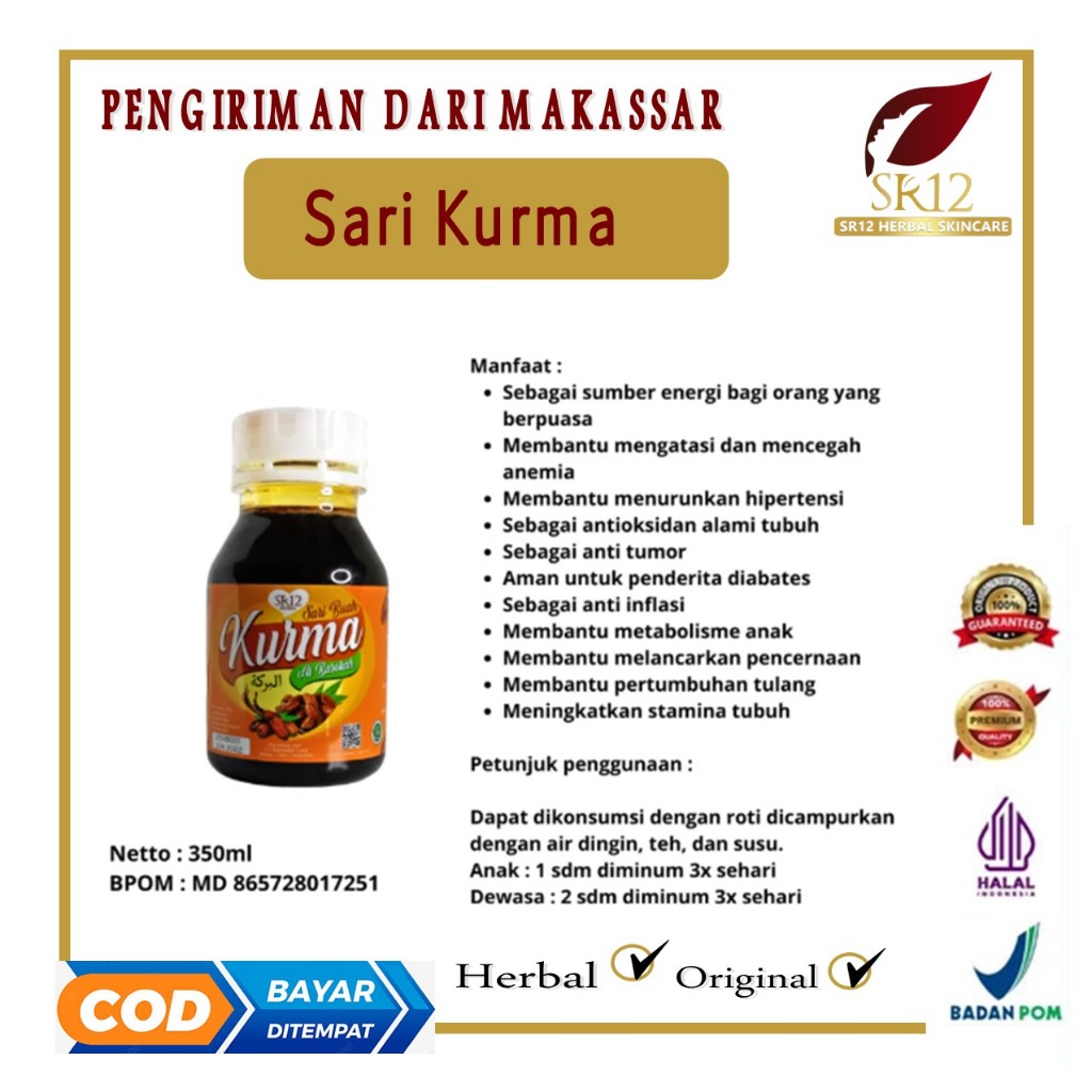 

Sari Buah Kurma SR12 Sari Kurma Asli Kualitas Premium Meningkatkan Stamina Tubuh Tanpa Gula