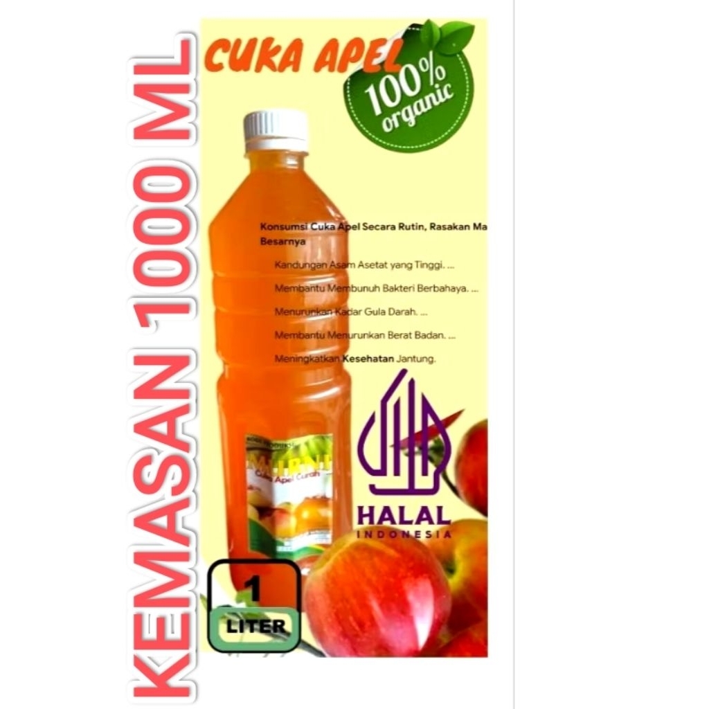 

CUKA APEL ORIGINAL - Detock Diet SUDAH BERSETIFIKAT HALAL
